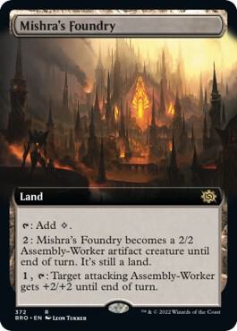 Mishra's Foundry (Extended Art) (372) [The Brothers' War] [Extended Art]