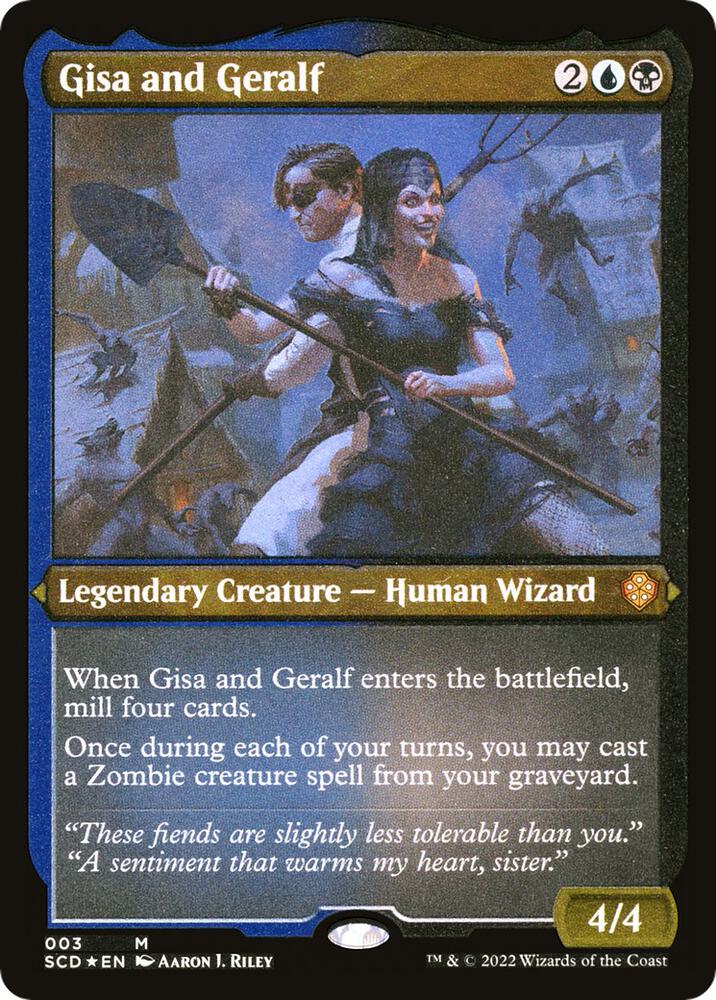 Gisa and Geralf (Foil Etched) (3) [Starter Commander Decks]
