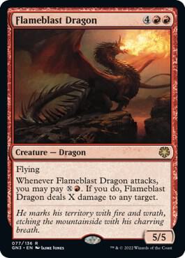 Flameblast Dragon (77) [Game Night: Free-for-All]