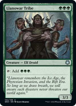 Llanowar Tribe (102) [Game Night: Free-for-All]