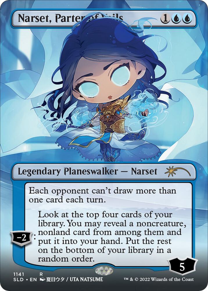 Narset, Parter of Veils (Borderless) (1141) [Secret Lair Drop] [Borderless]