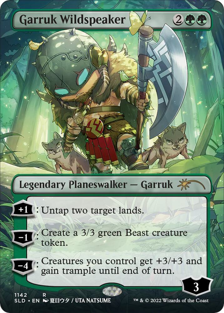 Garruk Wildspeaker (Borderless) (1142) [Secret Lair Drop] [Borderless]