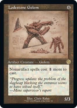 Lodestone Golem (Schematic) (92) [The Brothers' War Retro Artifacts]