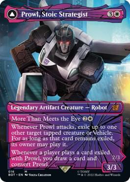 Prowl, Stoic Strategist (Shattered Glass) (16) [Transformers] [Borderless]