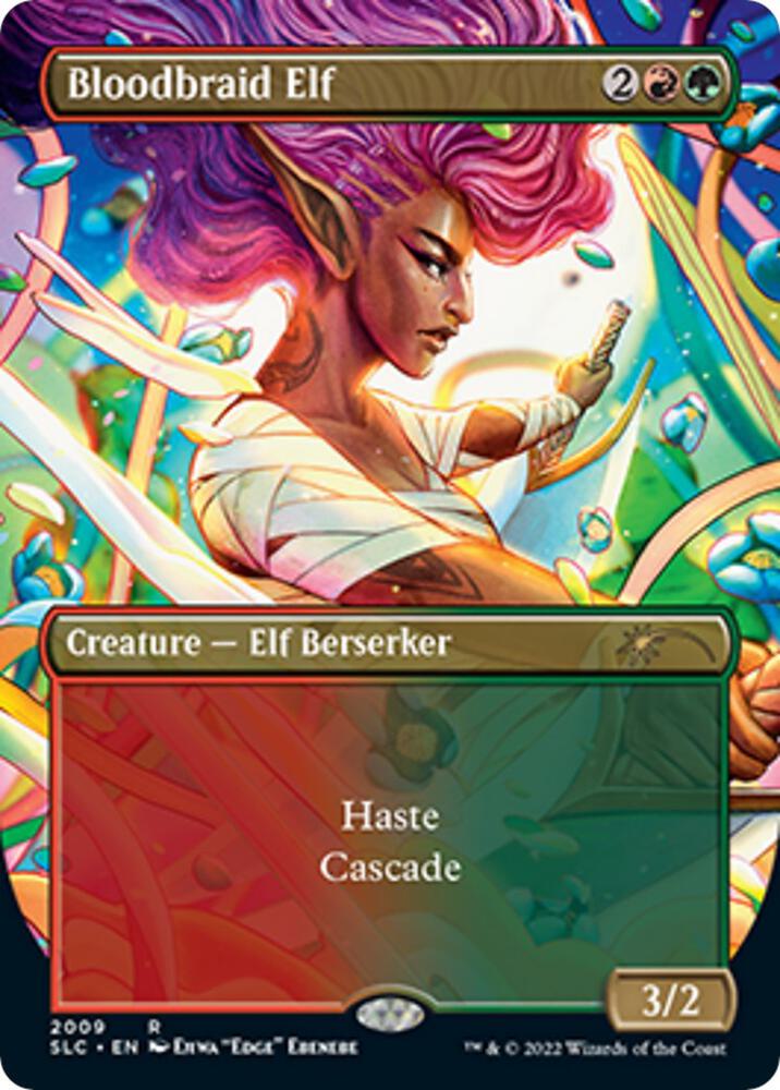 Bloodbraid Elf (2009) [Secret Lair Countdown Kit] [Borderless]