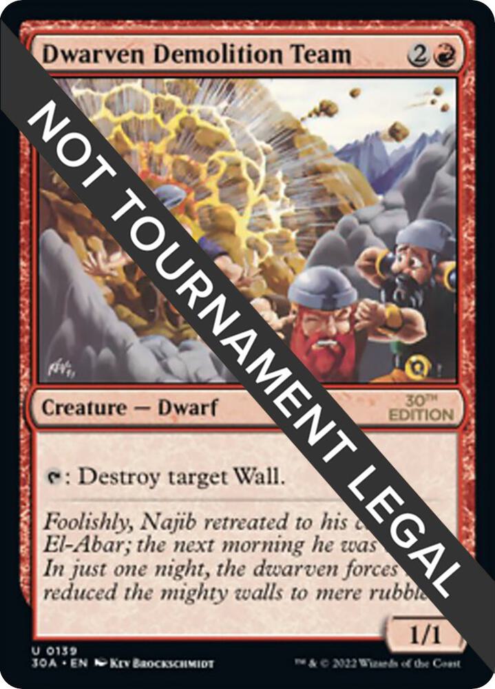 Dwarven Demolition Team (139) [30th Anniversary Edition]