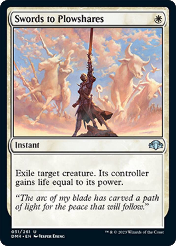 Swords to Plowshares (31) [Dominaria Remastered]