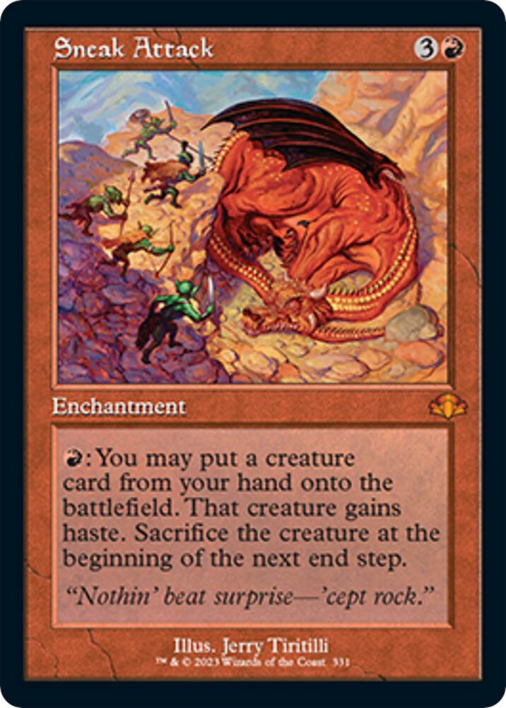 Sneak Attack (Retro Frame) (331) [Dominaria Remastered]
