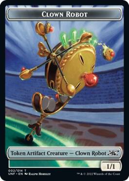 Clown Robot (002) // Treasure (013) Double-sided Token [Unfinity]