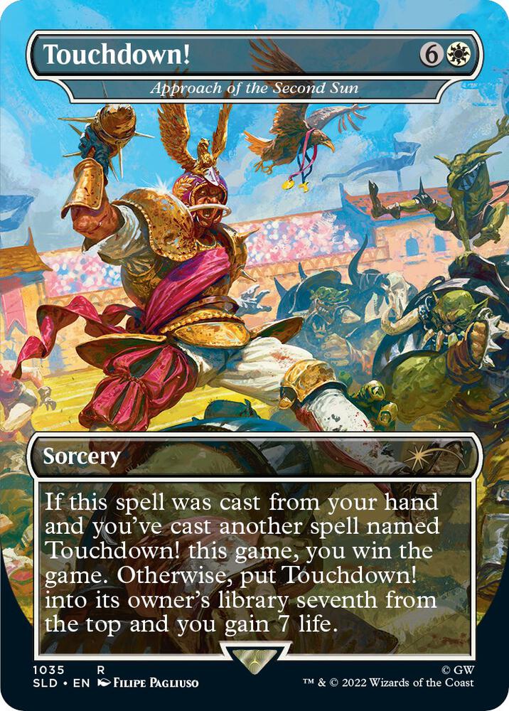 Touchdown! - Approach of the Second Sun (Borderless) (1035) [Secret Lair Drop] [Borderless]
