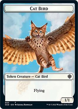 Cat Bird // Thopter Double-Sided Token (5 // 24) [Starter Commander Decks]