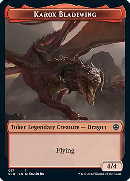 Karox Bladewing Double-Sided Token (17) [Starter Commander Decks]