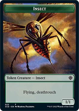 Insect // Cat Double-Sided Token (22 // 3) [Starter Commander Decks]
