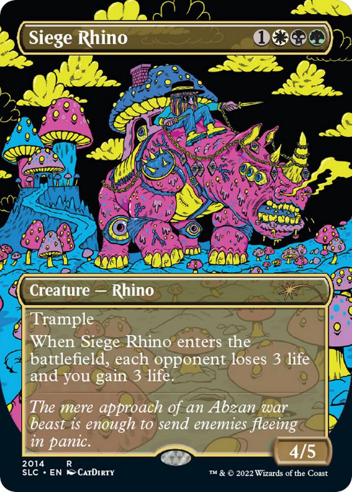 Siege Rhino (2014) [Secret Lair Countdown Kit] [Borderless]