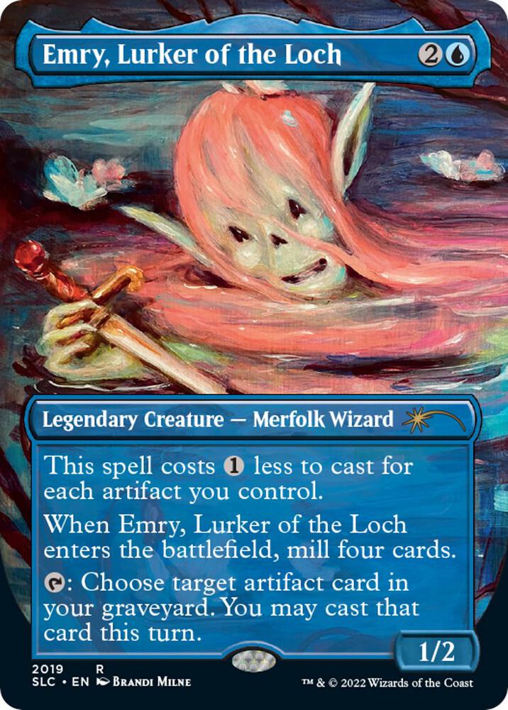 Emry, Lurker of the Loch (2019) [Secret Lair Countdown Kit] [Borderless]