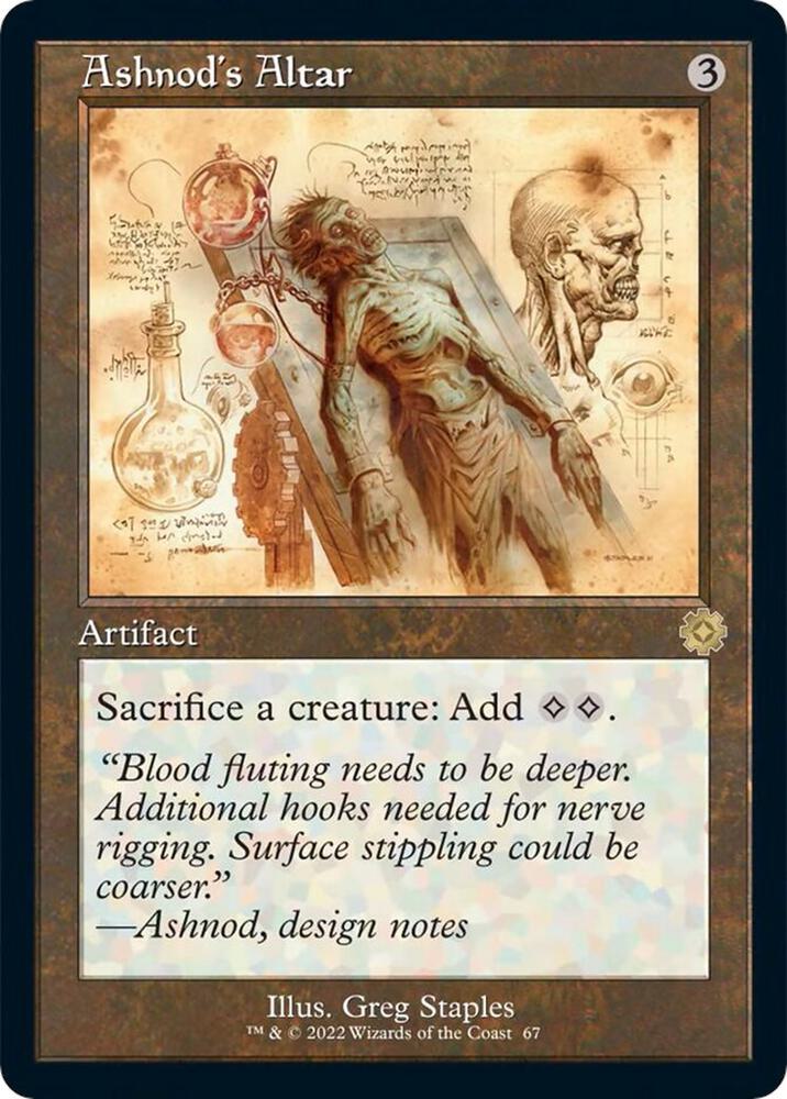 Ashnod's Altar (Schematic) (67) [The Brothers' War Retro Artifacts]