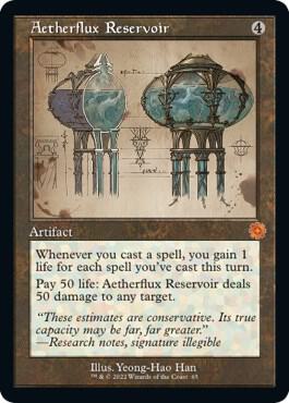 Aetherflux Reservoir (Schematic) (65) [The Brothers' War Retro Artifacts]
