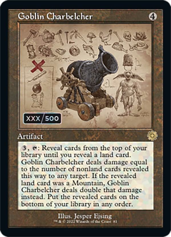 Goblin Charbelcher (Schematic) (Serial Numbered) (81) [The Brothers' War Retro Artifacts]