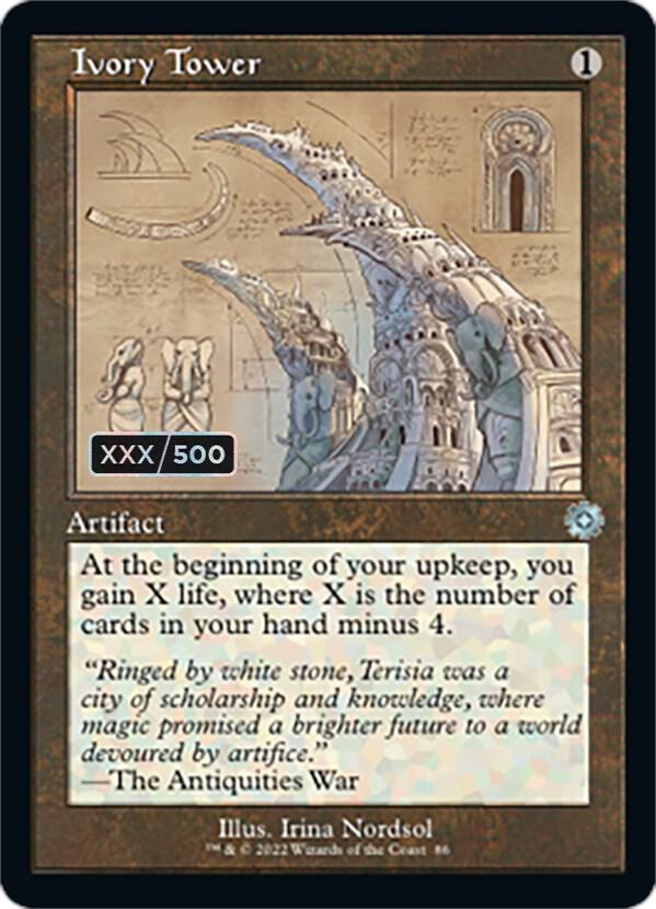 Ivory Tower (Schematic) (Serial Numbered) (86) [The Brothers' War Retro Artifacts]