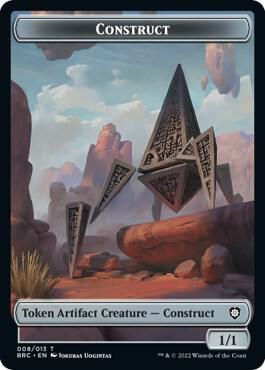Construct (008) // Phyrexian Myr Double-Sided Token (8 // 5) [The Brothers' War Commander]