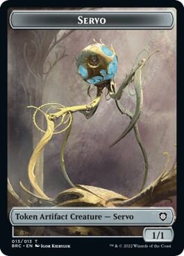 Servo // Phyrexian Horror Double-Sided Token (13 // 11) [The Brothers' War Commander]