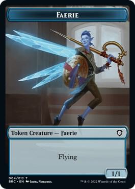 Faerie // Thopter (010) Double-Sided Token (4 // 10) [The Brothers' War Commander]
