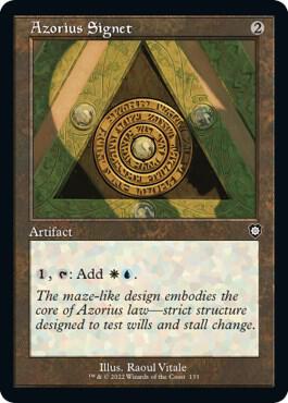 Azorius Signet (Retro Frame) (133) [The Brothers' War Commander]