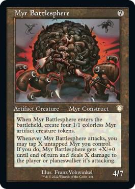 Myr Battlesphere (Retro Frame) (151) [The Brothers' War Commander]