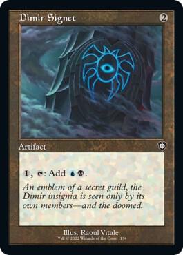 Dimir Signet (Retro Frame) (138) [The Brothers' War Commander]