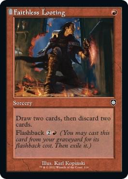 Faithless Looting (Retro Frame) (116) [The Brothers' War Commander]