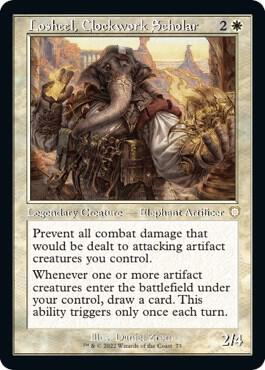 Losheel, Clockwork Scholar (Retro Frame) (73) [The Brothers' War Commander]