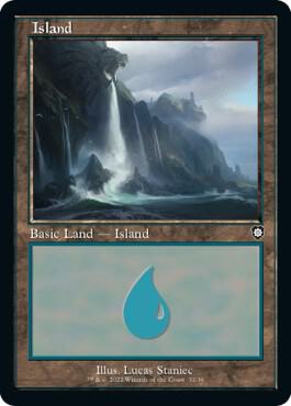 Island (32) (Retro Frame) [The Brothers' War Commander]