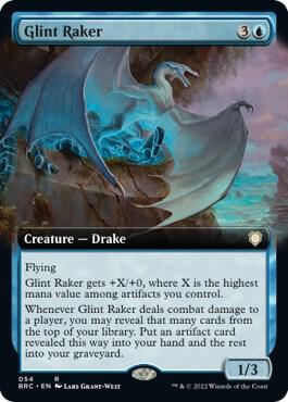 Glint Raker (Extended Art) (54) [The Brothers' War Commander] [Extended Art]