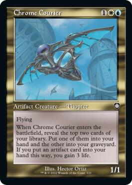 Chrome Courier (Retro Frame) (123) [The Brothers' War Commander]