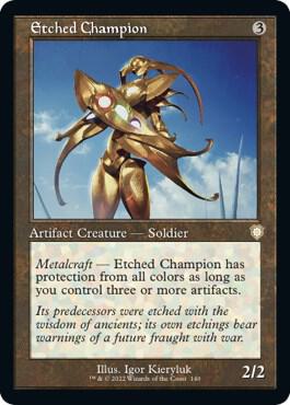 Etched Champion (Retro Frame) (140) [The Brothers' War Commander]