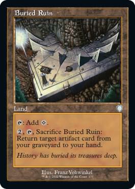 Buried Ruin (Retro Frame) (177) [The Brothers' War Commander]