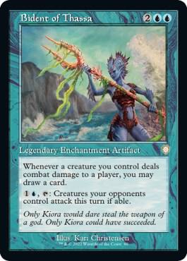 Bident of Thassa (Retro Frame) (80) [The Brothers' War Commander]