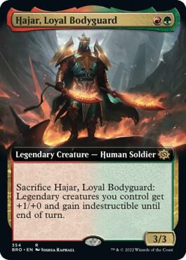 Hajar, Loyal Bodyguard (Extended Art) (354) [The Brothers' War] [Extended Art]