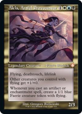 Alela, Artful Provocateur (Retro Frame) (119) [The Brothers' War Commander]