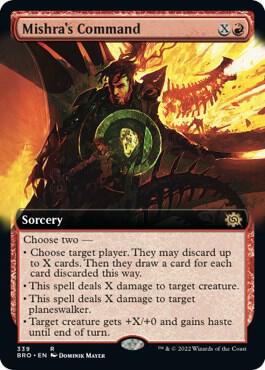 Mishra's Command (Extended Art) (339) [The Brothers' War] [Extended Art]