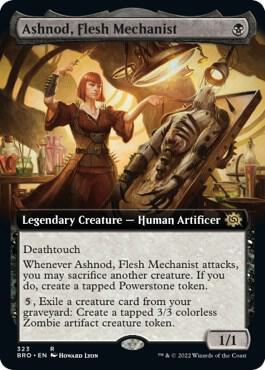 Ashnod, Flesh Mechanist (Extended Art) (323) [The Brothers' War] [Extended Art]