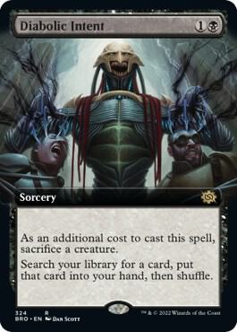 Diabolic Intent (Extended Art) (324) [The Brothers' War] [Extended Art]