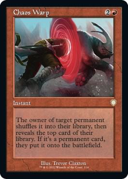 Chaos Warp (Retro Frame) (114) [The Brothers' War Commander]