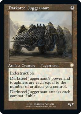 Darksteel Juggernaut (Retro Frame) (137) [The Brothers' War Commander]