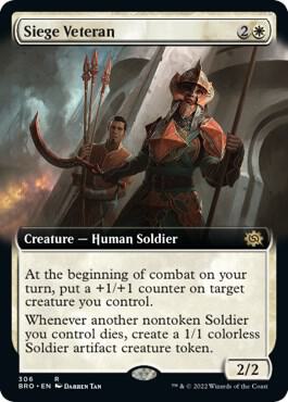 Siege Veteran (Extended Art) (306) [The Brothers' War] [Extended Art]