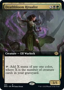 Deathbloom Ritualist (Extended Art) (353) [The Brothers' War] [Extended Art]