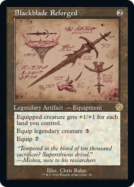Blackblade Reforged (Schematic) (69) [The Brothers' War Retro Artifacts]