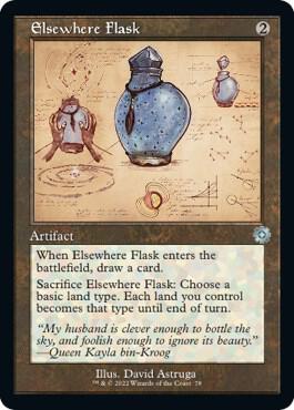 Elsewhere Flask (Schematic) (78) [The Brothers' War Retro Artifacts]
