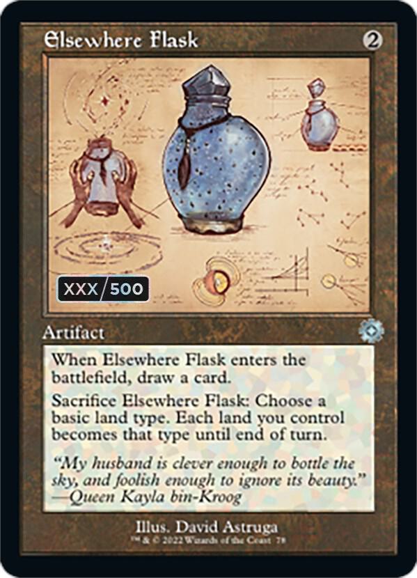 Elsewhere Flask (Schematic) (Serial Numbered) (78) [The Brothers' War Retro Artifacts]