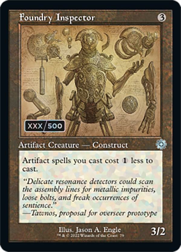 Foundry Inspector (Schematic) (Serial Numbered) (79) [The Brothers' War Retro Artifacts]